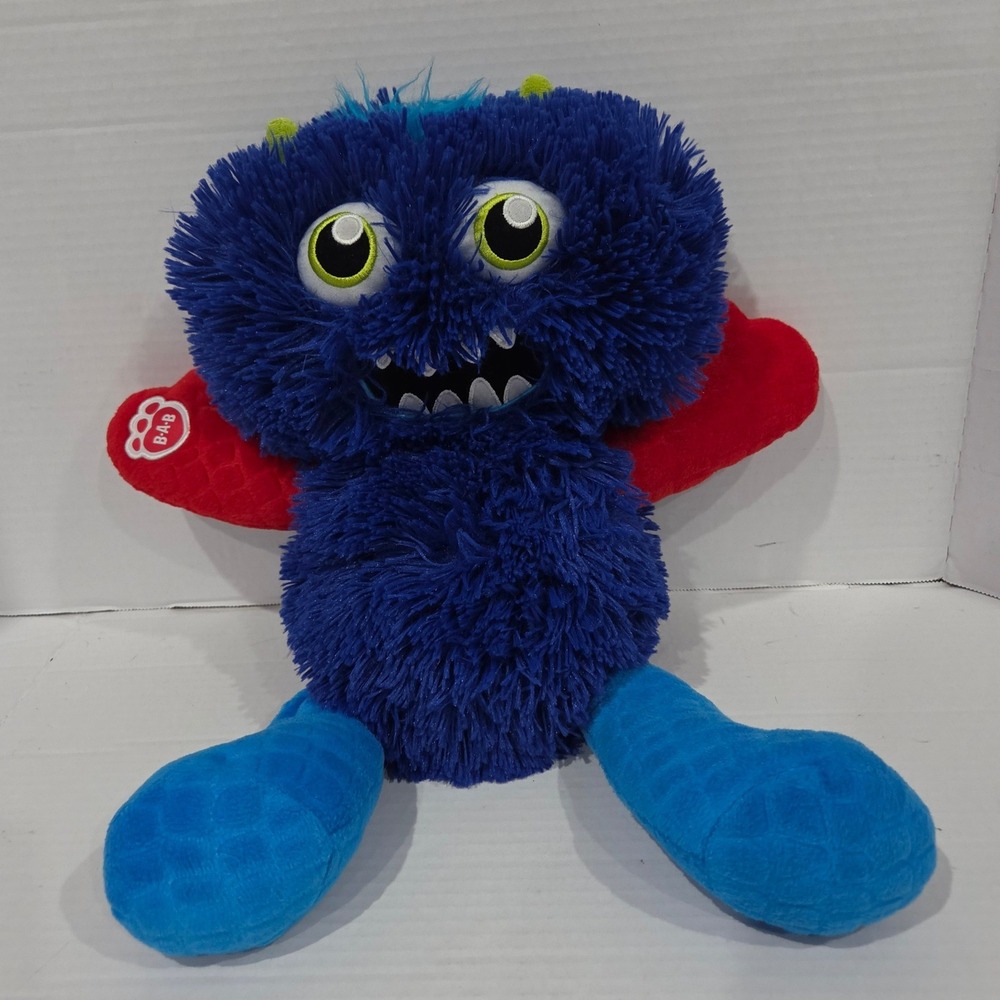 Build-A-Bear Workshop Monster Mixters Blue Shaggy Plush Stuffed Animal Toy